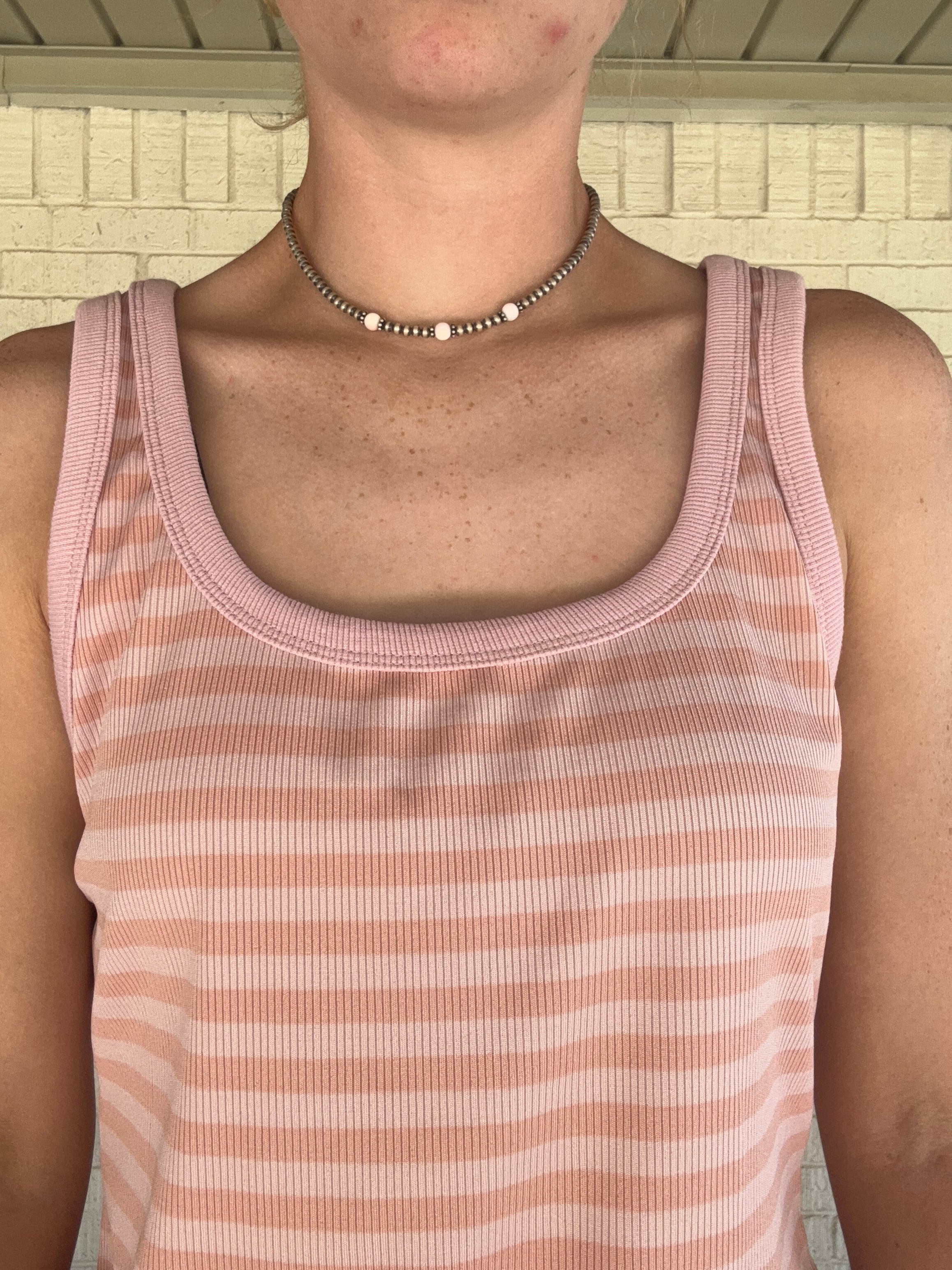 Reversible Pink Stripe Tank