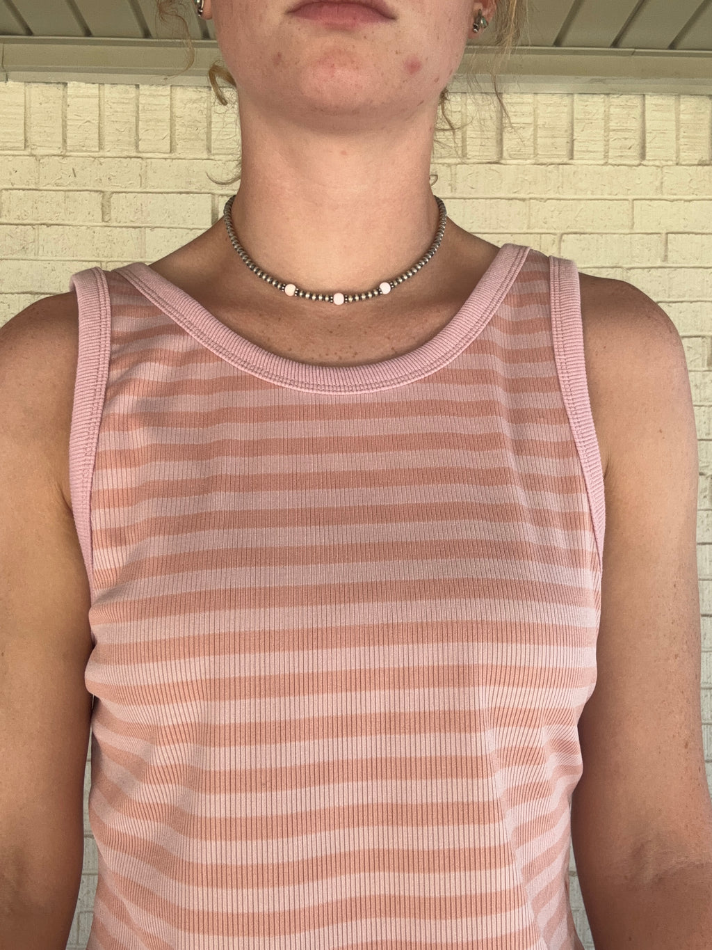 Reversible Pink Stripe Tank