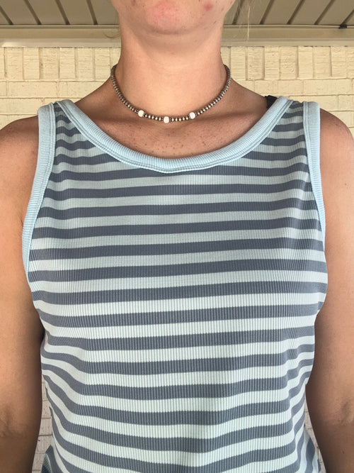 Blue Stripe Tank
