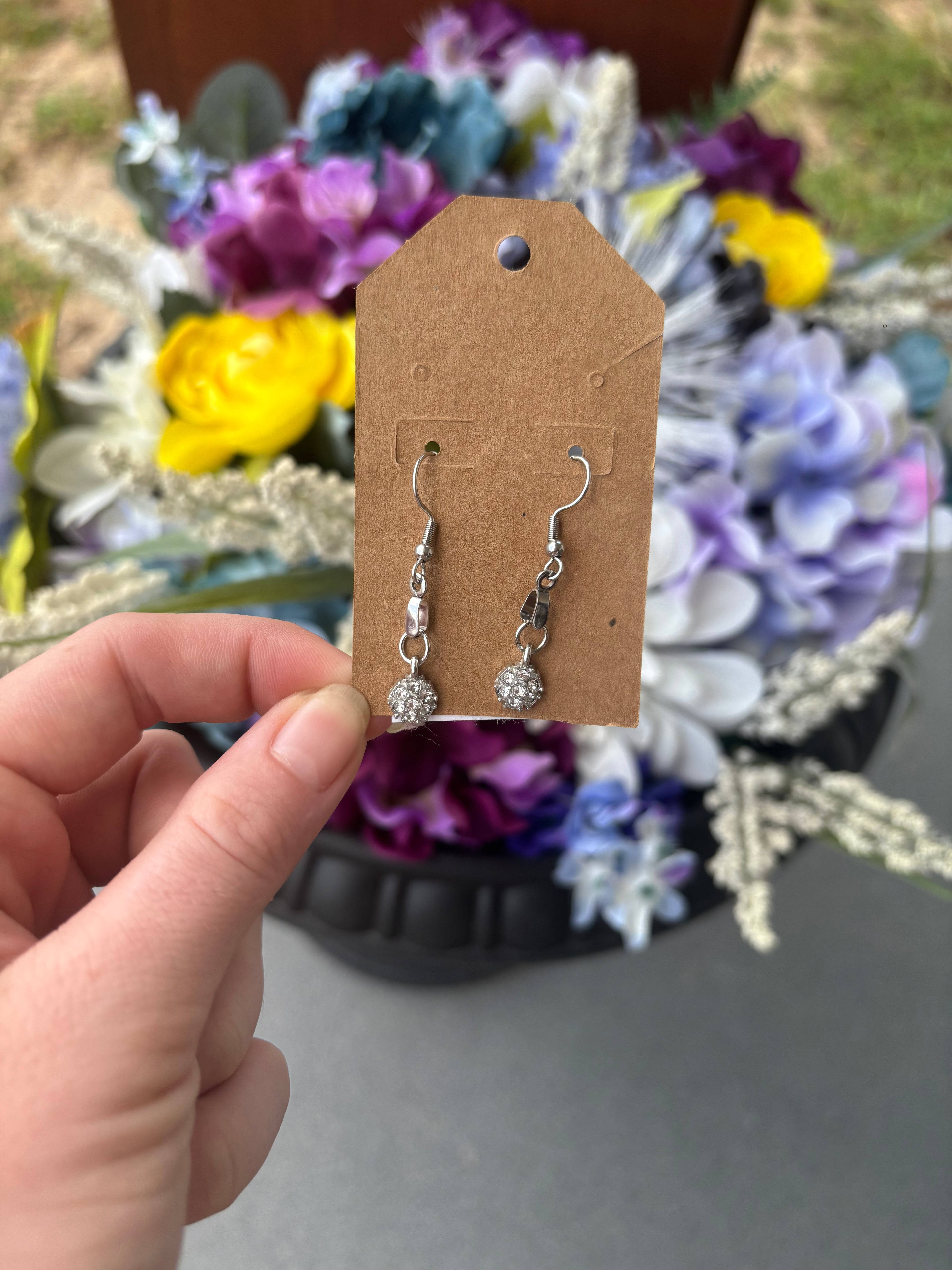 Diamond Dangle Earrings