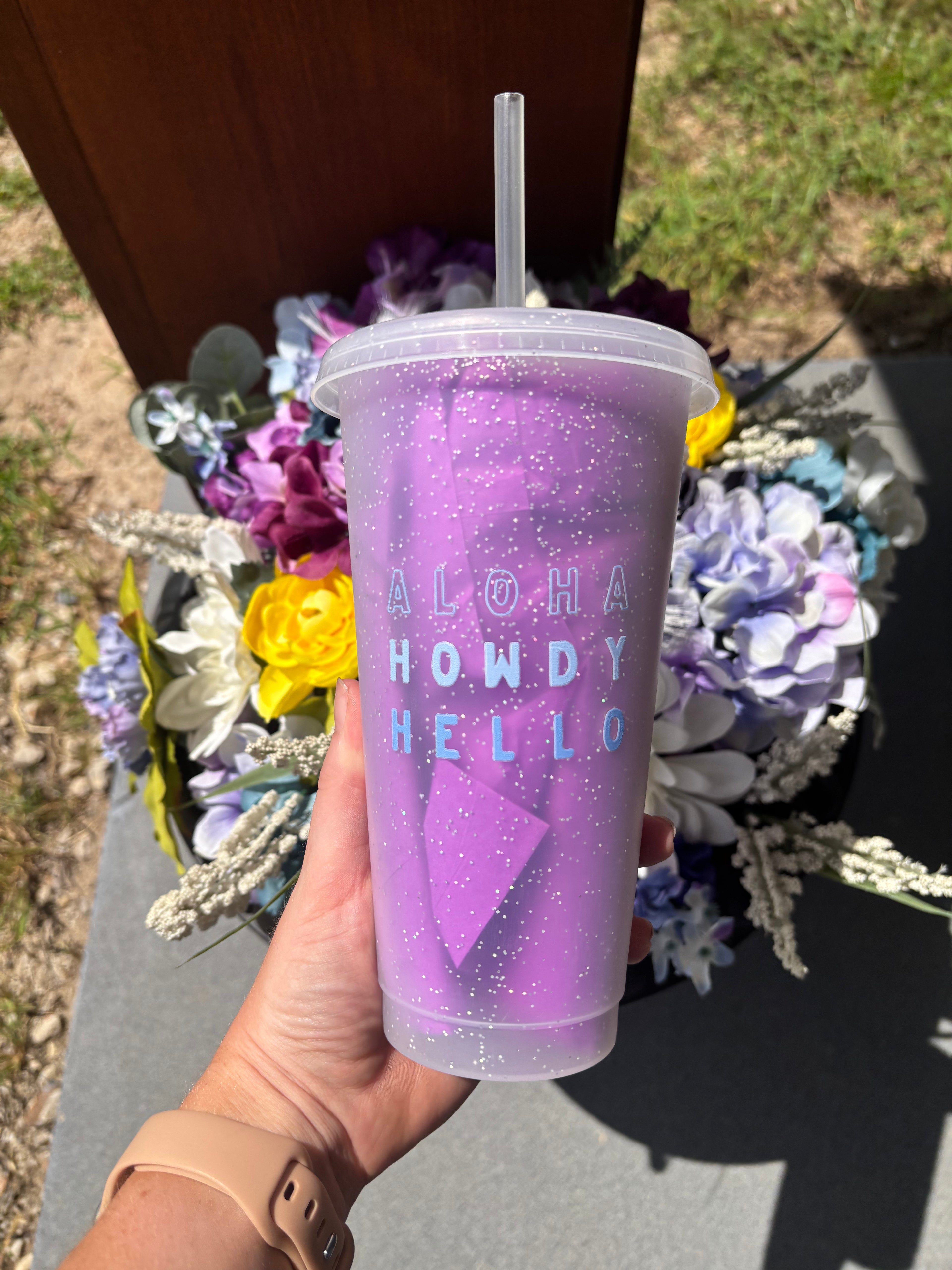 Cowgirls Beach Club Glitter Cup