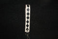 Checkered Leather Keychain Wristlet